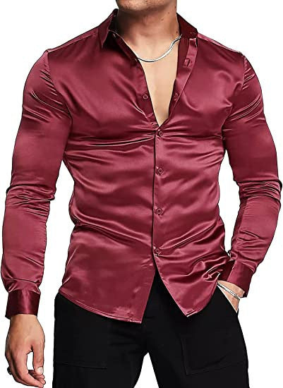 Men's Fashion Lapel Casual Long-Sleeve Shirt
