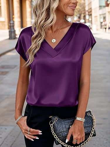 Women's Business V-Neck Casual Pullover Top