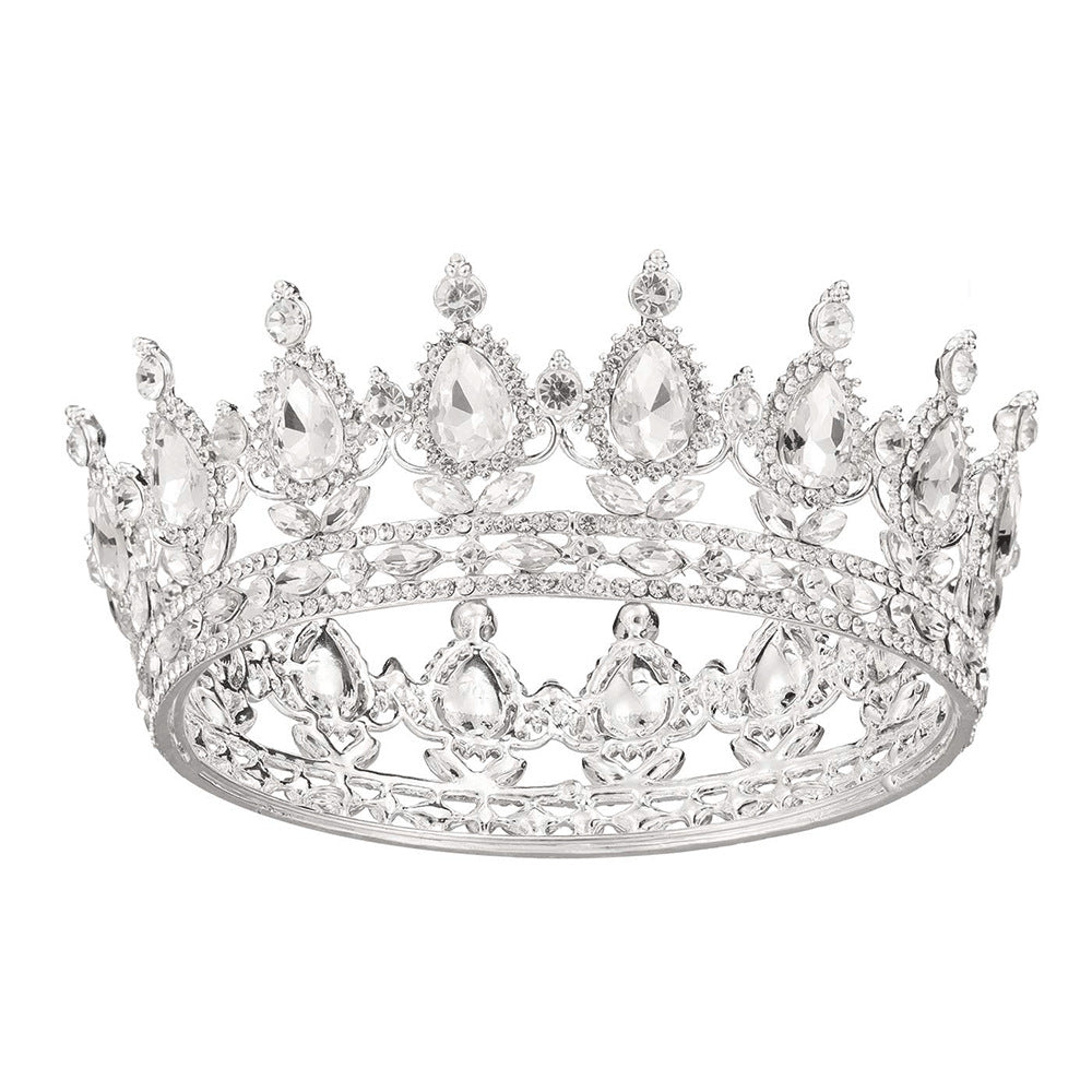 Barok diadem til brud med diamanter