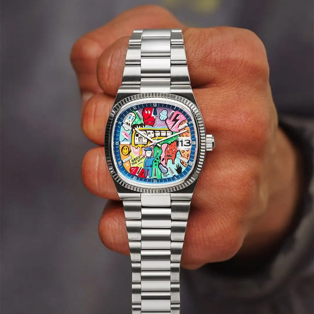 Wormhole Concept Men's Sporty Square Watch