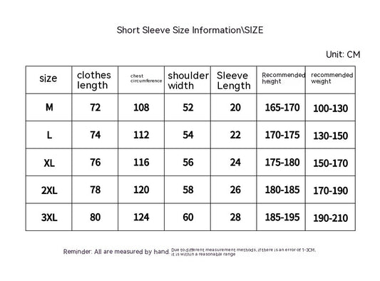 Original Letter Printed Heavy Cotton Short-sleeved T-shirt