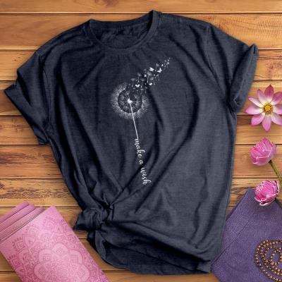 European And American Digital Printing Casual Round Neck T-shirt