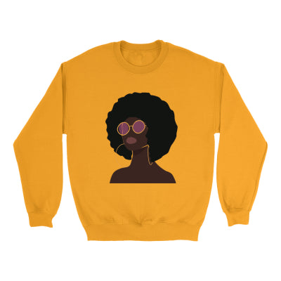 European And American Digital Printed Round Neck Sweatshirt