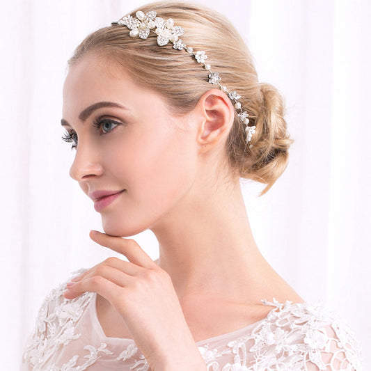 Creative handmade pearl headband