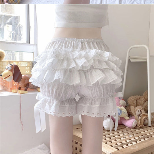 Women's Summer Anti-glare Lace Pumpkin Pant Skirt Safety Shorts