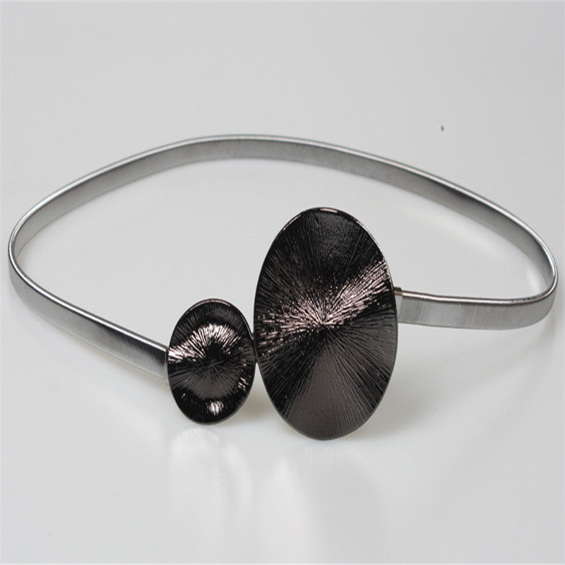 Metal spring waist chain