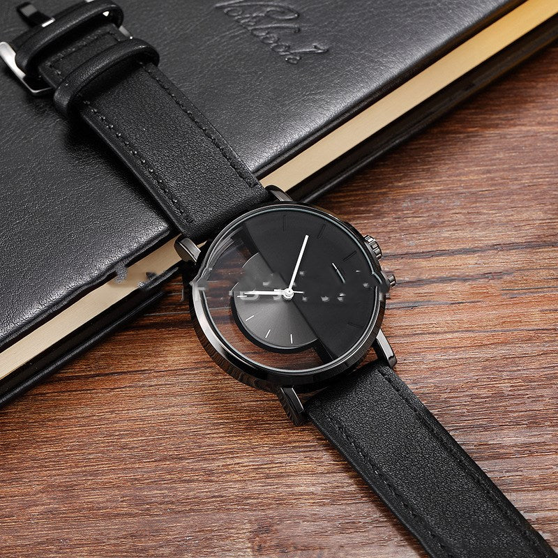 Double-sided hollow belt watch all-match quartz watch