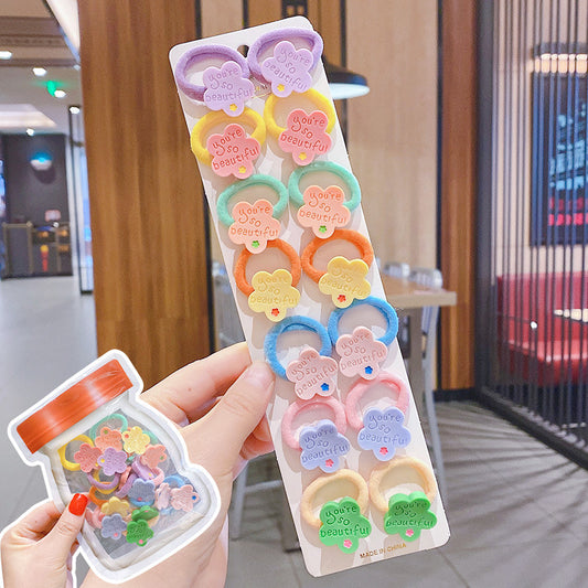 Hair Rope Girl Children Cartoon Little Cute Hair Ring Color Does Not Hurt Hair Cute Hair Rope
