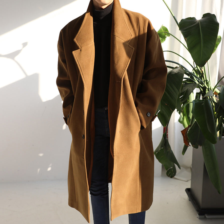 Men's Loose Thickened Warm Long Coat