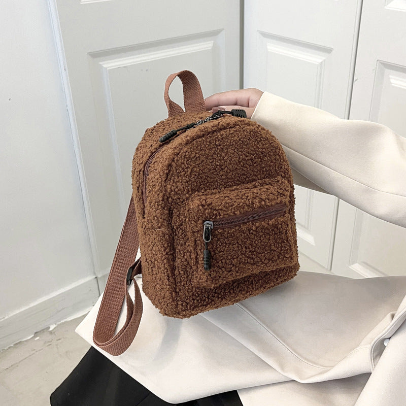 Women's Fashionable And Versatile Lambswool Shoulder Bag