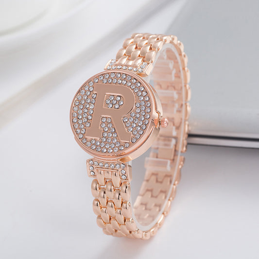 Women's Flap Personality Bracelet Diamond British Watch