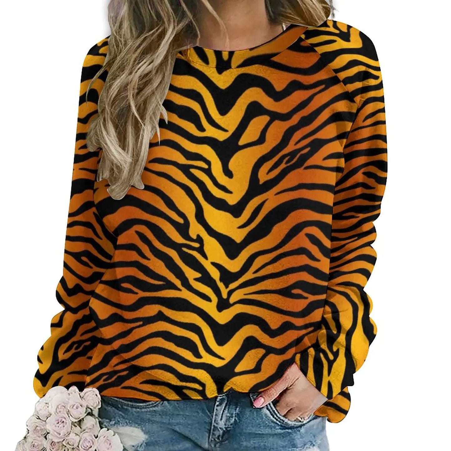 Women's 3D Printed Everyday Long-sleeve