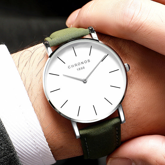 Fashion Casual Men's Ultrathin And Simple Waterproof Wrist Watch