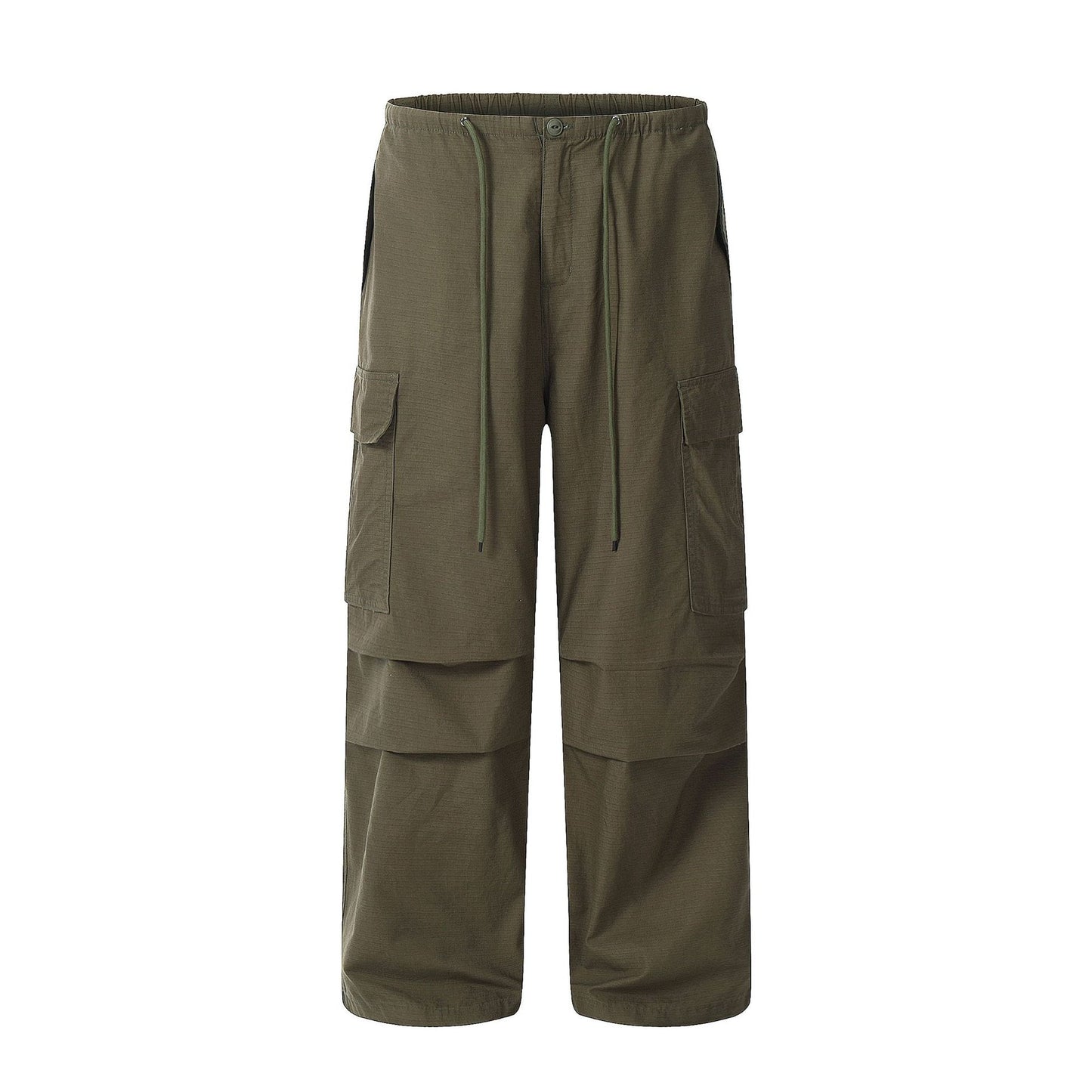 Retro Mopping Umbrella Overalls Loose Wide-leg Pants