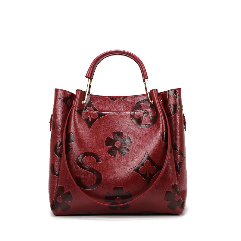 Lady Temperament Large Capacity Vintage Handbag
