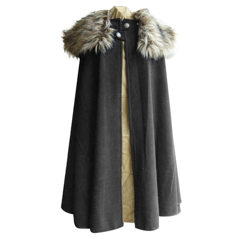 Renaissance fur collar cloak