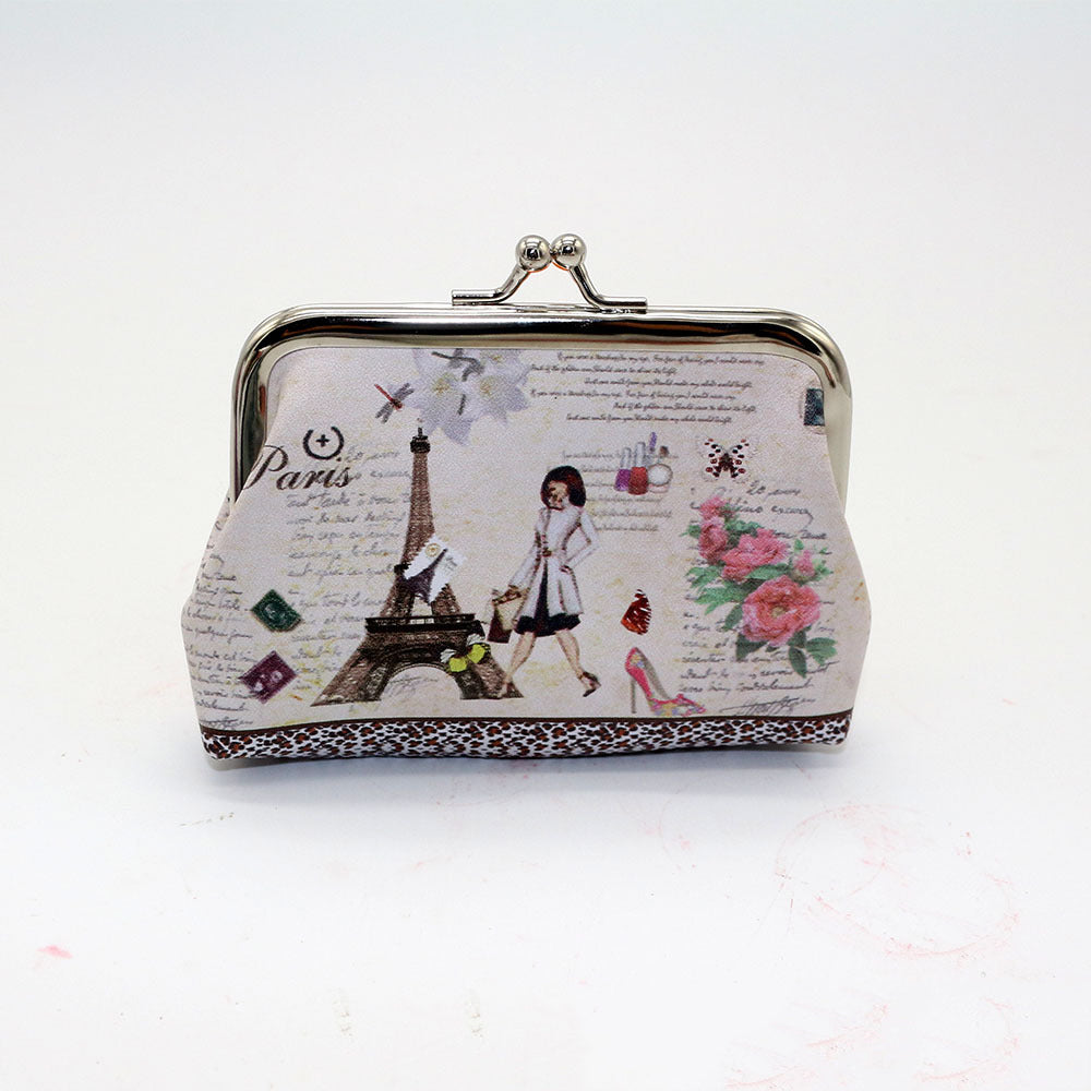Digital printed coin purse ladies cute coin bag
