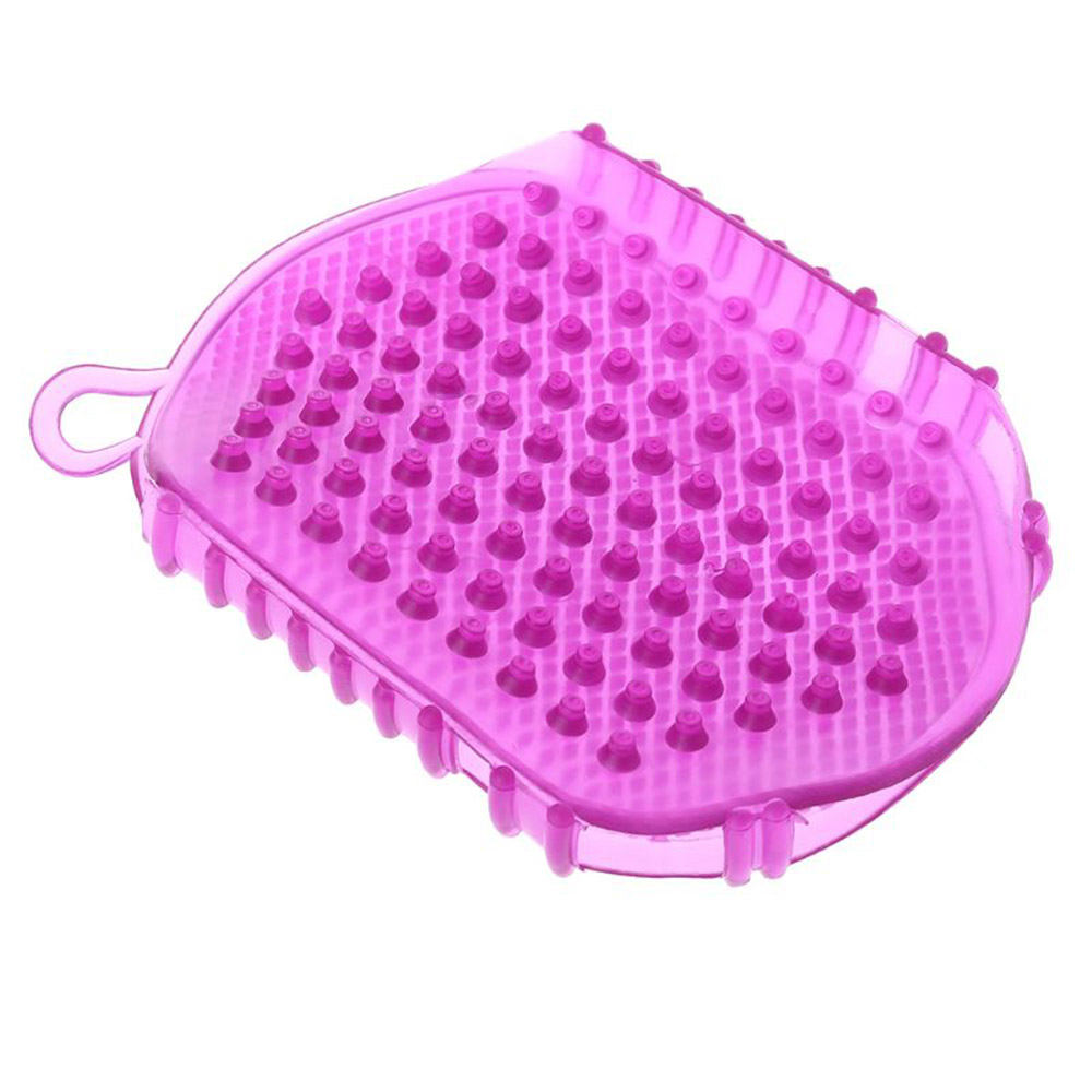 Double-sided meridian massage bath brush