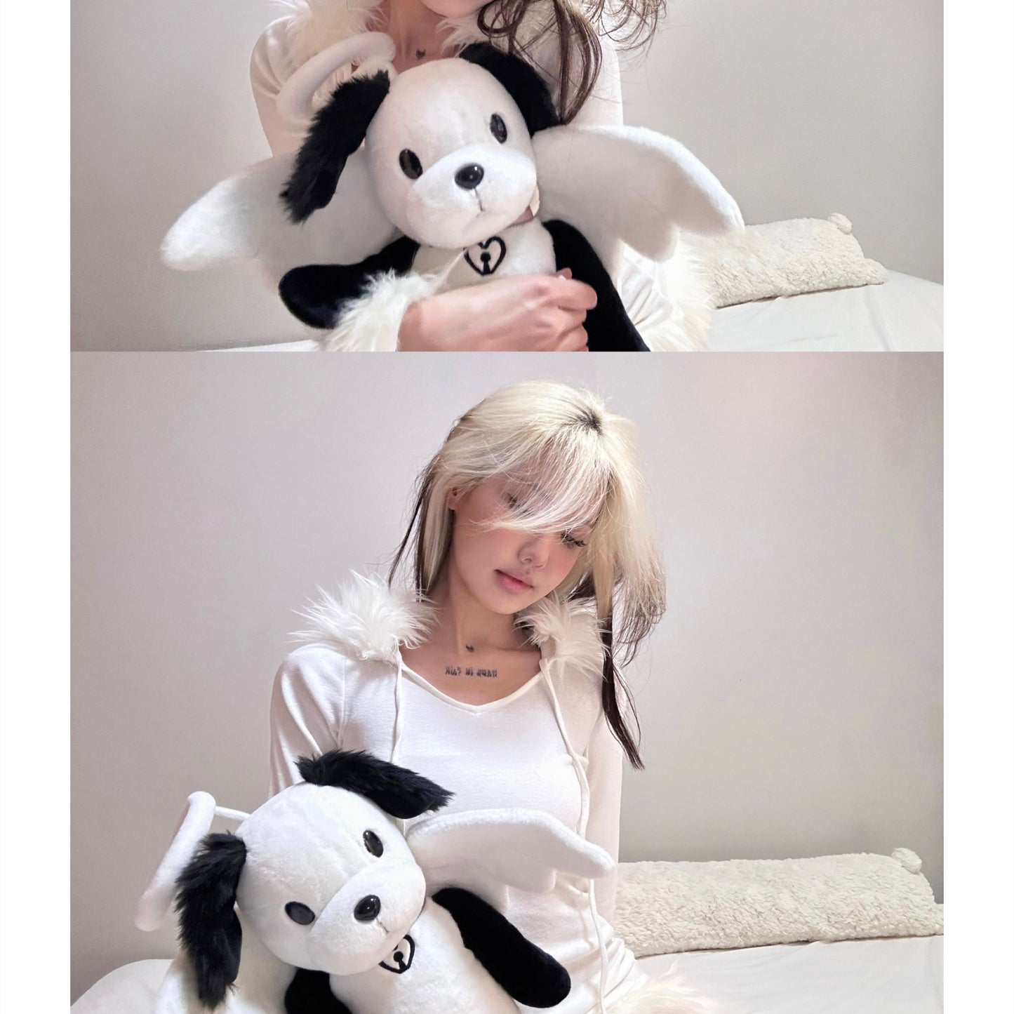 Angel Dog Plush Doll Backpack