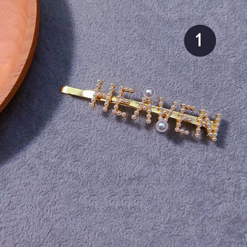 Simple Pearl Hairpin Headdress