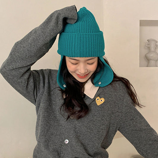 Women's Cycling Cold And Windproof Ear Protection Knitted Hat
