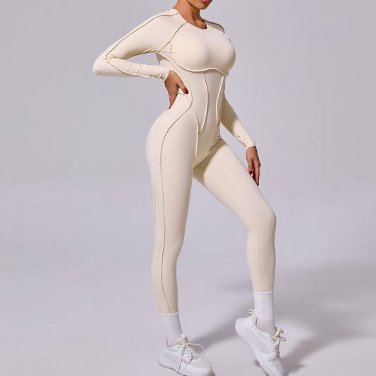 New Winter One-piece Sports Yoga Jumpsuit Backless Tight Jumpsuit