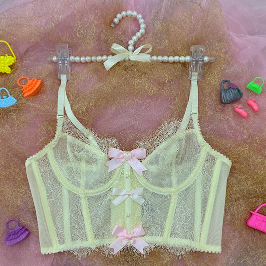 Lace Camisole And Fish Bone Corset