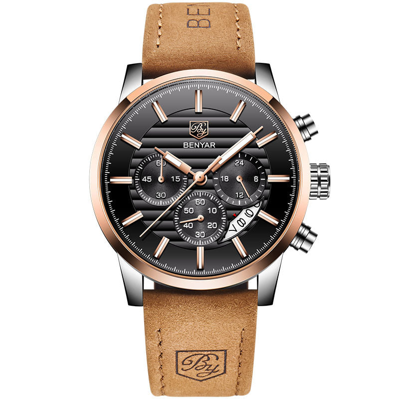 Men's Watch with Three Eyes Belt