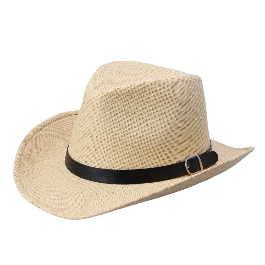 European And American Jazz Outdoor Shade Foldable Straw Hat
