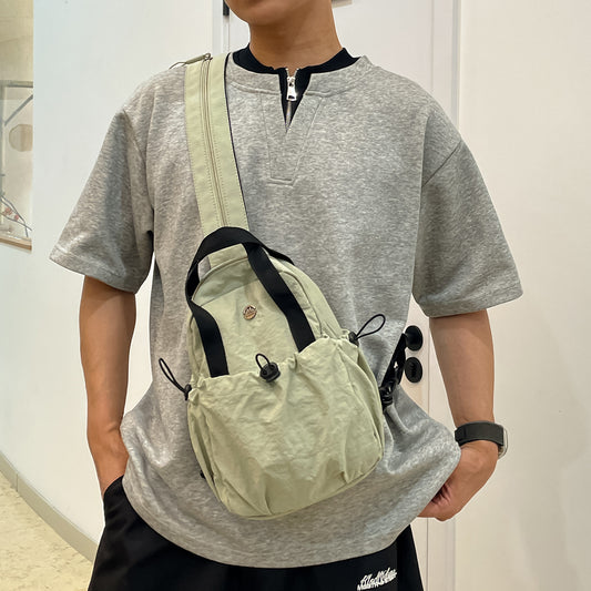 Large-Capacity Crossbody Nylon Backpack