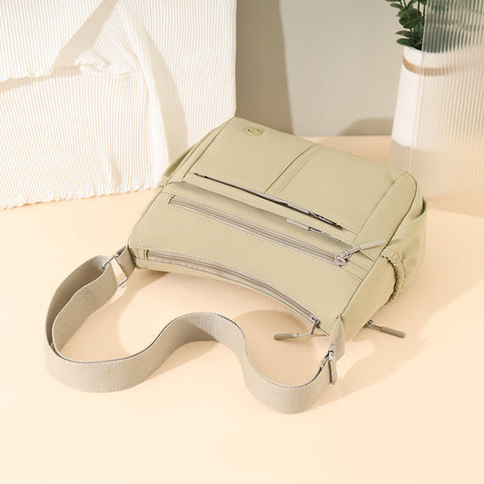 Large-capacity Casual Bag A Multi-compartment Fabric Shoulder Or Crossbody Bag