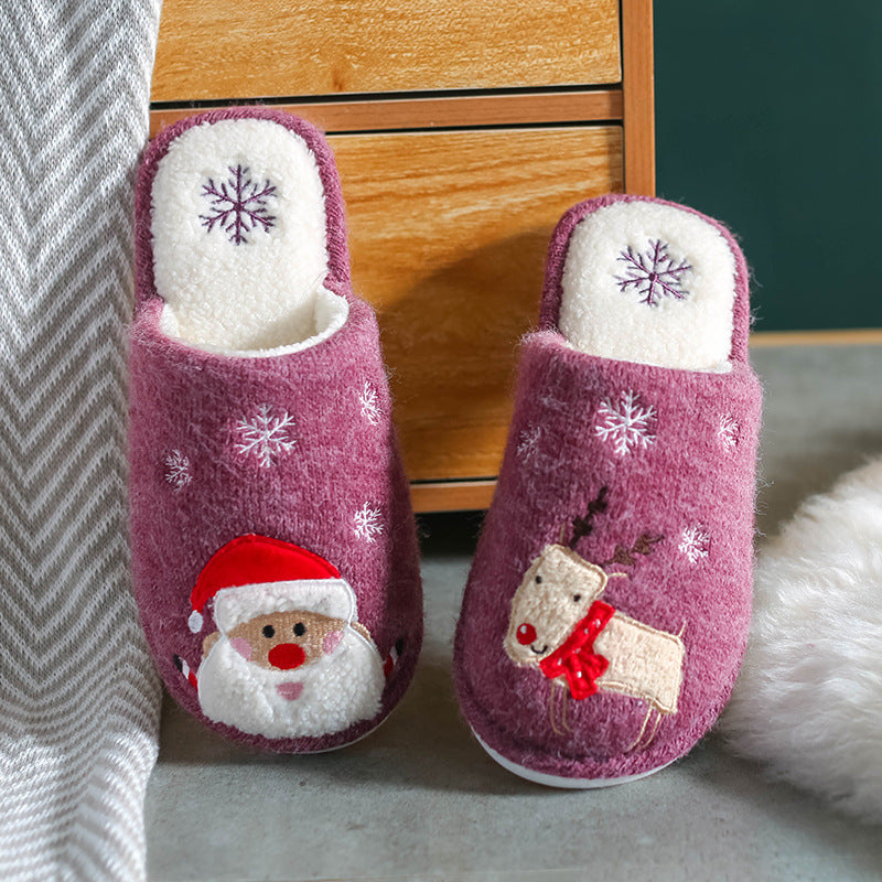 Christmas indoor non-slip home shoes men
