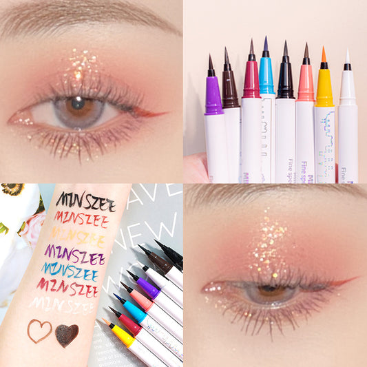 Eyeliner Xizhi Color Non-smudge Extra Fine Red Waterproof Long-lasting Liquid Eyeliner Pen