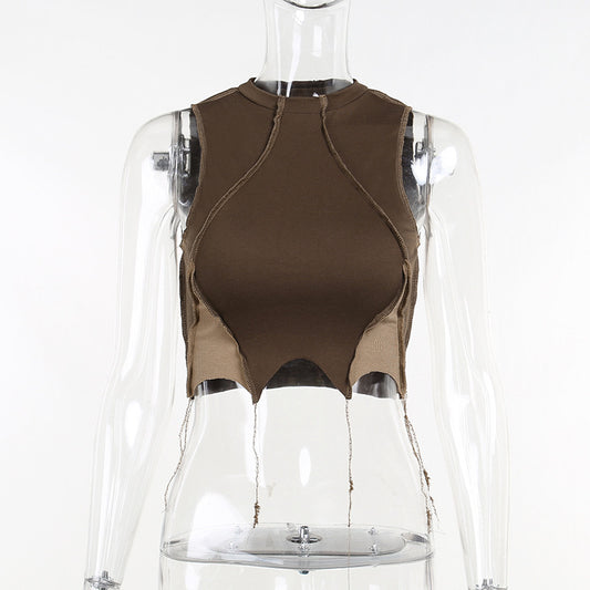 European And American Summer Fashion Short Sleeveless Vest