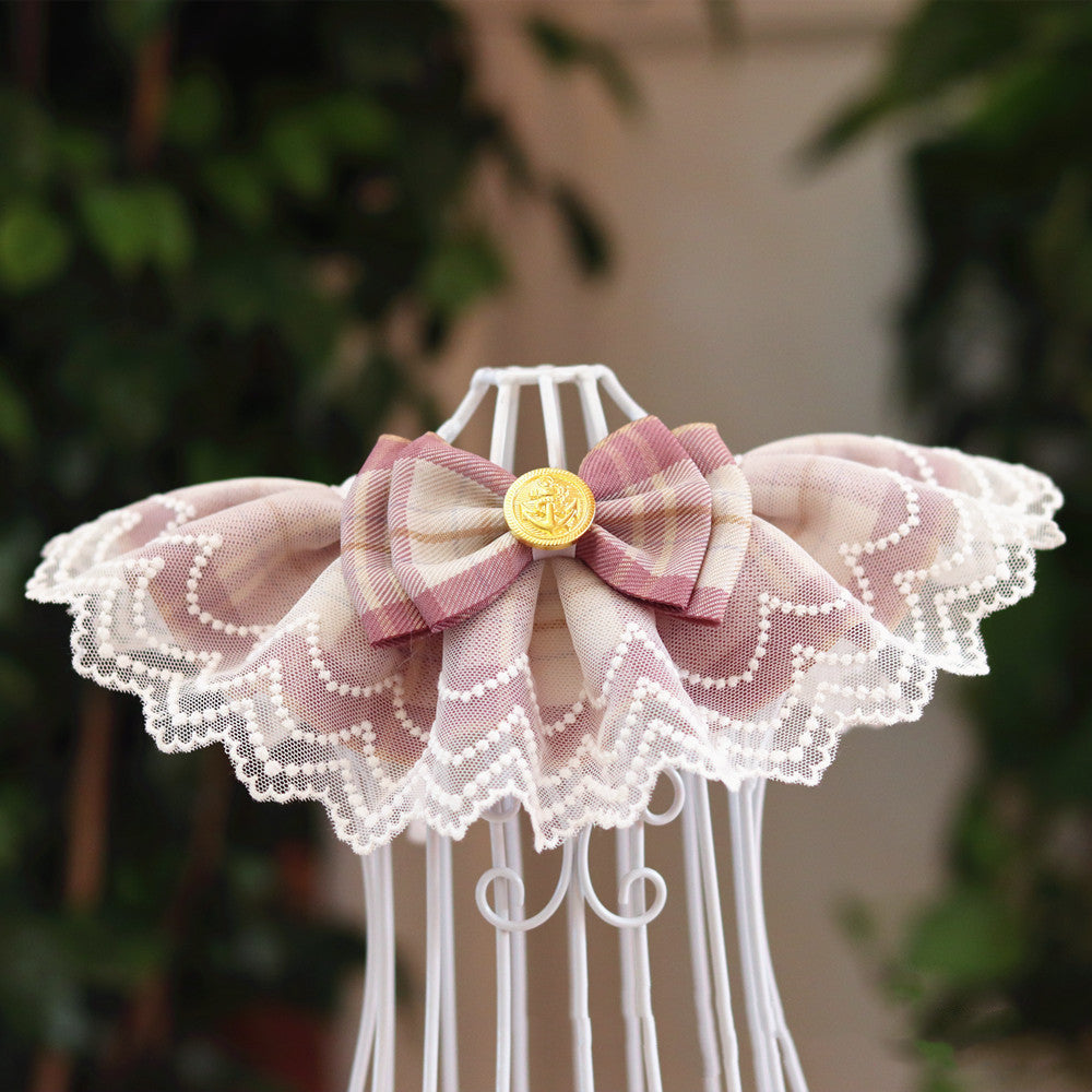 Pet Bib Saliva Towel Lace Collar