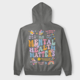 Sweater med print i almindelig skrift