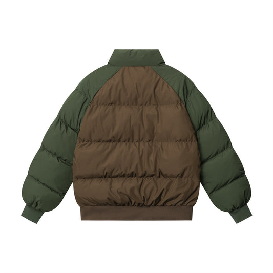 Men's Thick Warm Fashion Brand Splicing Coat