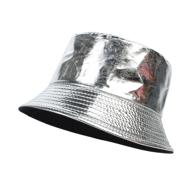 Outdoor Leisure All-match PU Leather Fisherman Hat