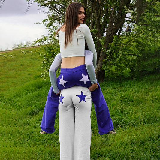 XINGX Printed Straight Casual Pants For Women