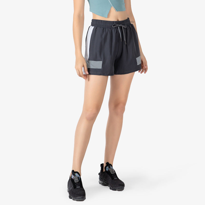 Reflective Thin Women's Running Anti-exposure Loose Fitness Hot Pants