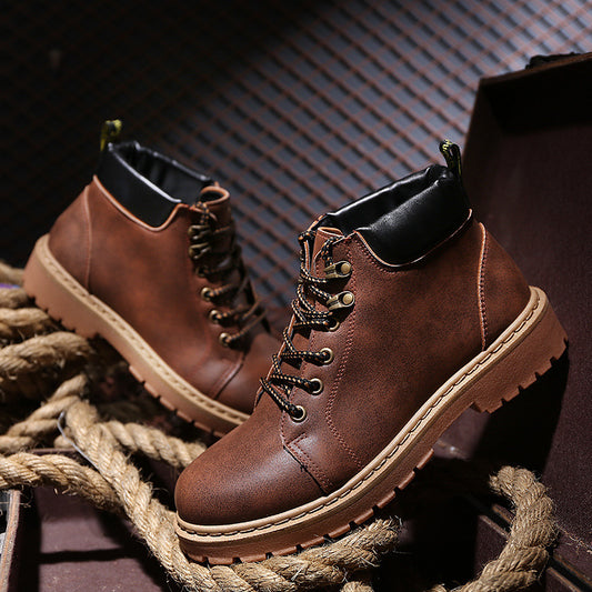 High boots men's heightened boots