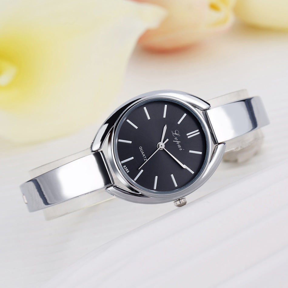 Ladies Korean Version Of Fashion Watch Steel Band With Diamond High-end Watch