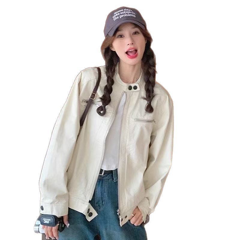 American-style Vintage Workwear Tactical Jacket For Women