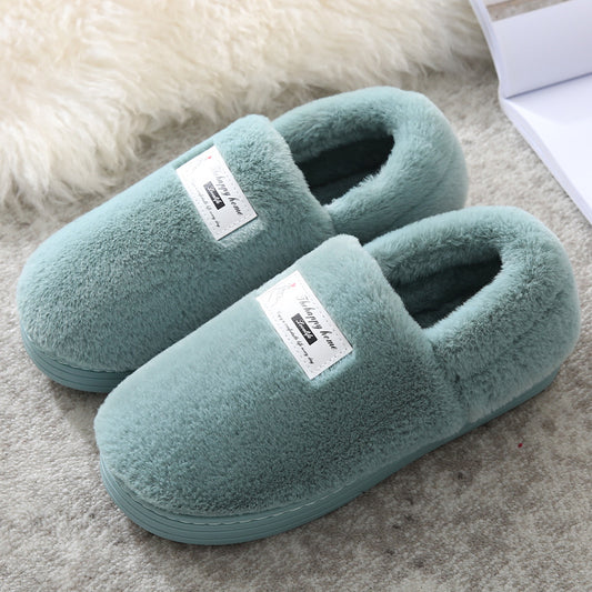 Bag heel cotton slippers