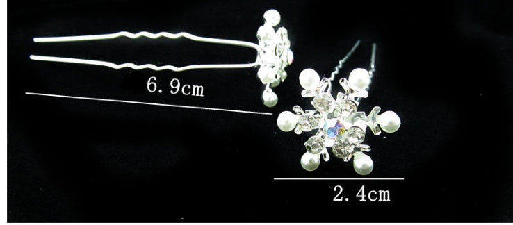 Snowflake style with drill hairpin