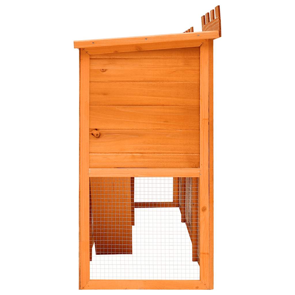 Large rabbit hutch, small animal cage, double house