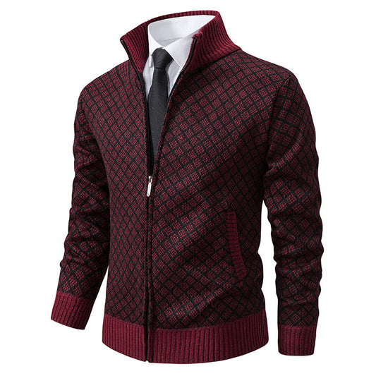 Men's Fashion Plaid Jacket Coat
