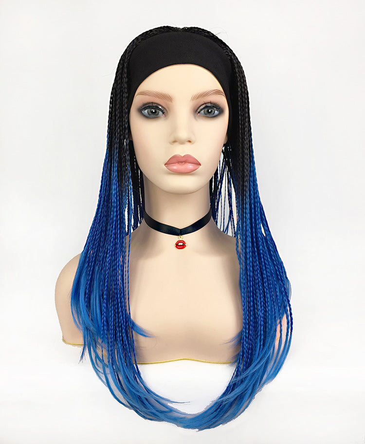 Wig Female African Dirty Braid Gradient Hip Hop Net Red Europe And America