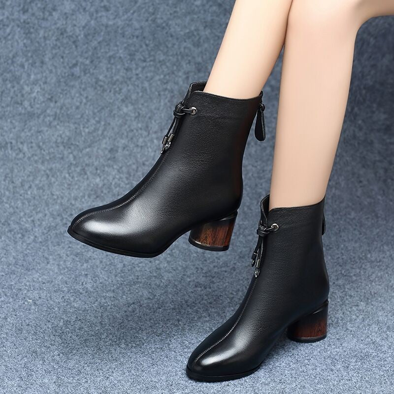 Winter New Style Korean Mother Boots Black Fashion Women's Boots