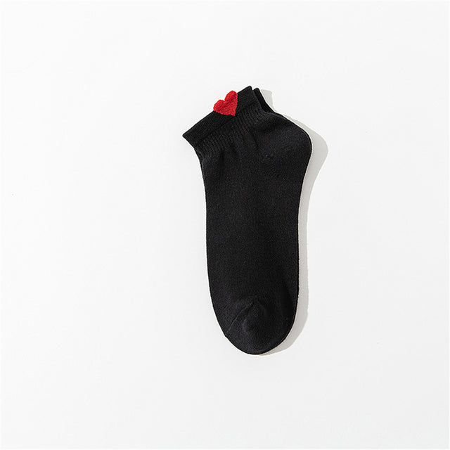Women's Side Love Cotton Short Socks